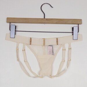 nwt VS luxe strappy caged open back brief panty